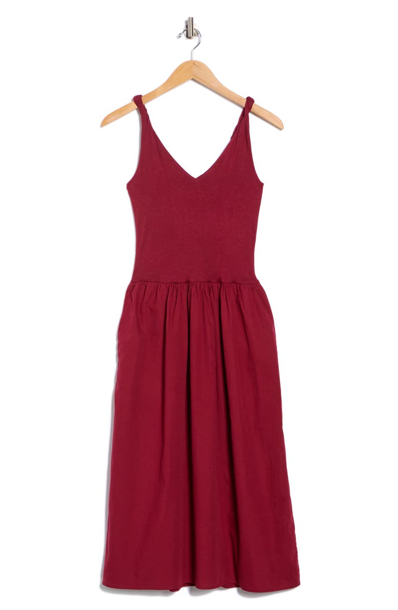Tart Rosalba Sleeveless Fit & Flare Midi Dress, Alternate, color, Cabernet