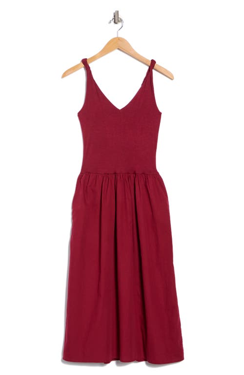 Tart Rosalba Sleeveless Fit & Flare Midi Dress In Burgundy