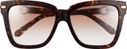 FERRAGAMO 57mm Square Sunglasses