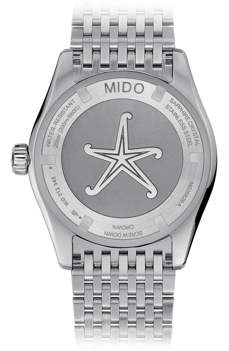 MIDO Ocean Star GMT Automatic Bracelet Watch, 40.5mm, Alternate, color, Silver/ Blue