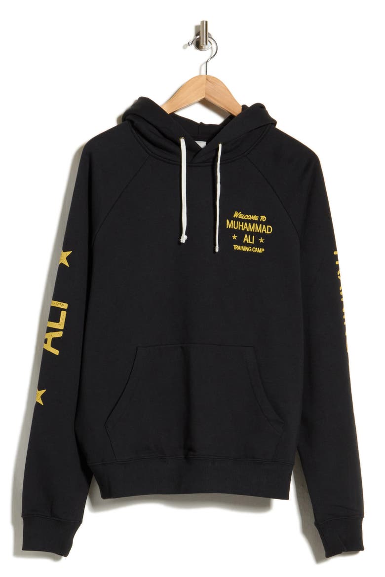 x Ali Rumble Hoodie, Main, color, RVCA BLACK