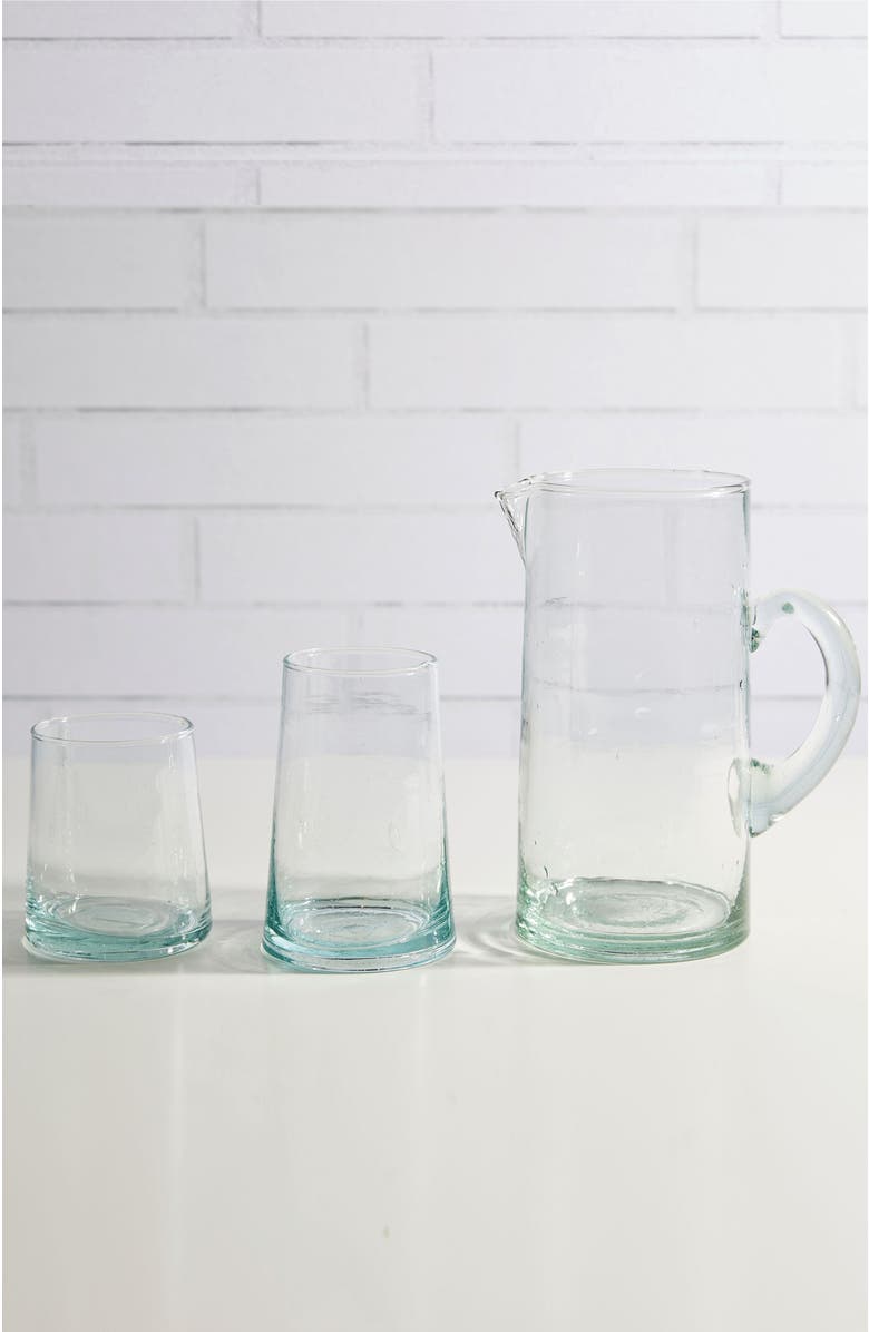 Verve Culture Moroccan Cone Jug, Alternate, color, Clear