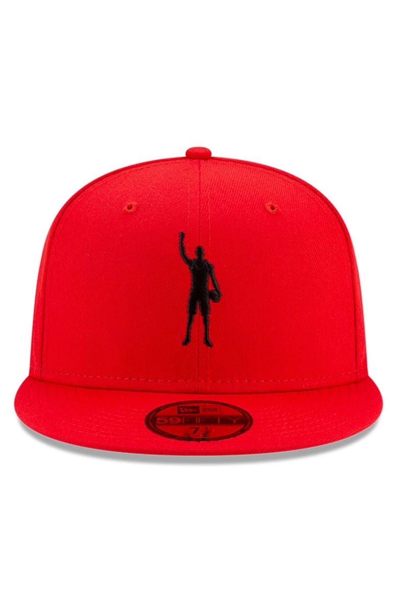 Men's New Era x Compound Red Houston Rockets Play For Change OTC 59FIFTY Fitted Hat, Alternate, color, Red