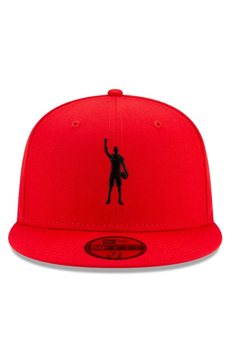 New Era Men's New Era x Compound Red Houston Rockets Play For Change OTC 59FIFTY Fitted Hat, Alternate, color,