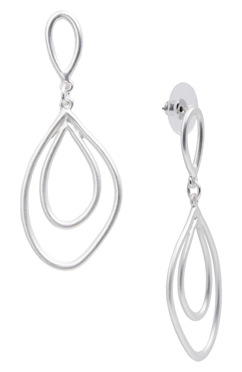 SAACHI Double Oval Dangle Drop Earrings, Alternate, color,