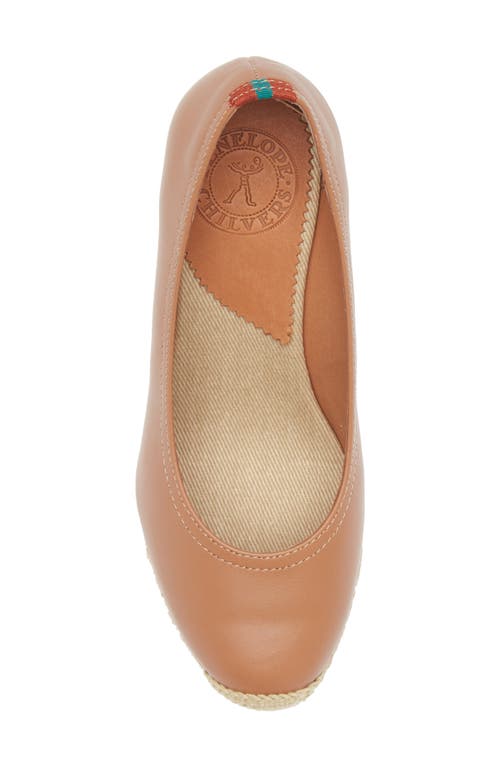 Penelope Chilvers Scoop Espadrille Platform Wedge Pump In Tan
