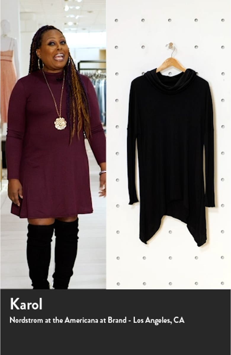 Slouchy Cowl Neck Top, sales video thumbnail