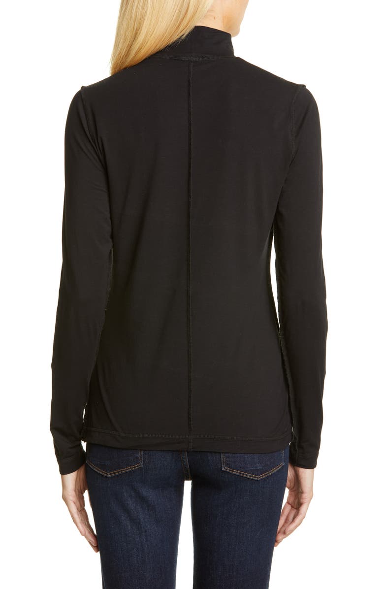 Ganni Lightweight Jersey Turtleneck, Alternate, color, 