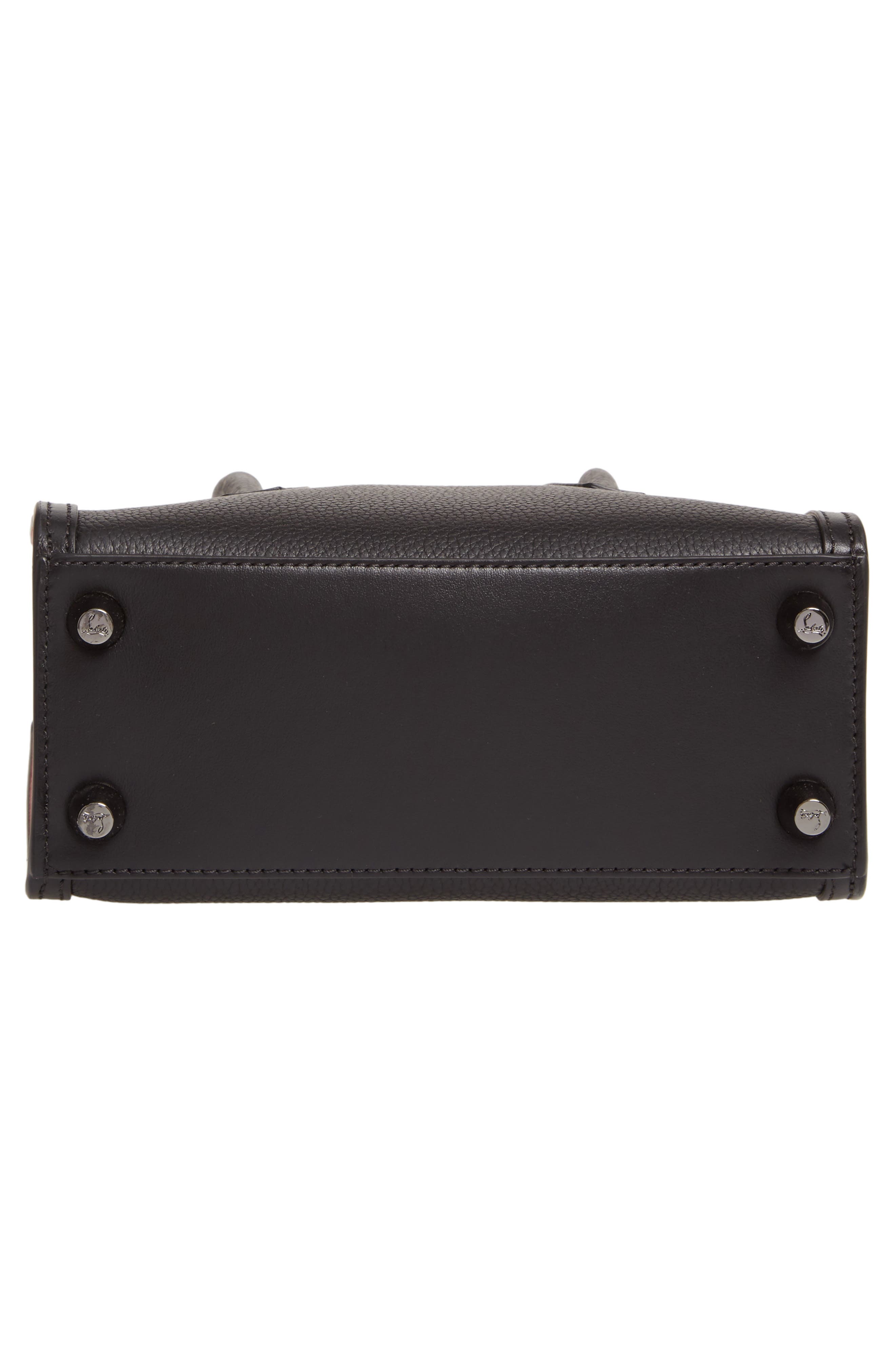 Mini Paloma Calfskin Leather Satchel, Alternate, color, BLACK/ BLACK