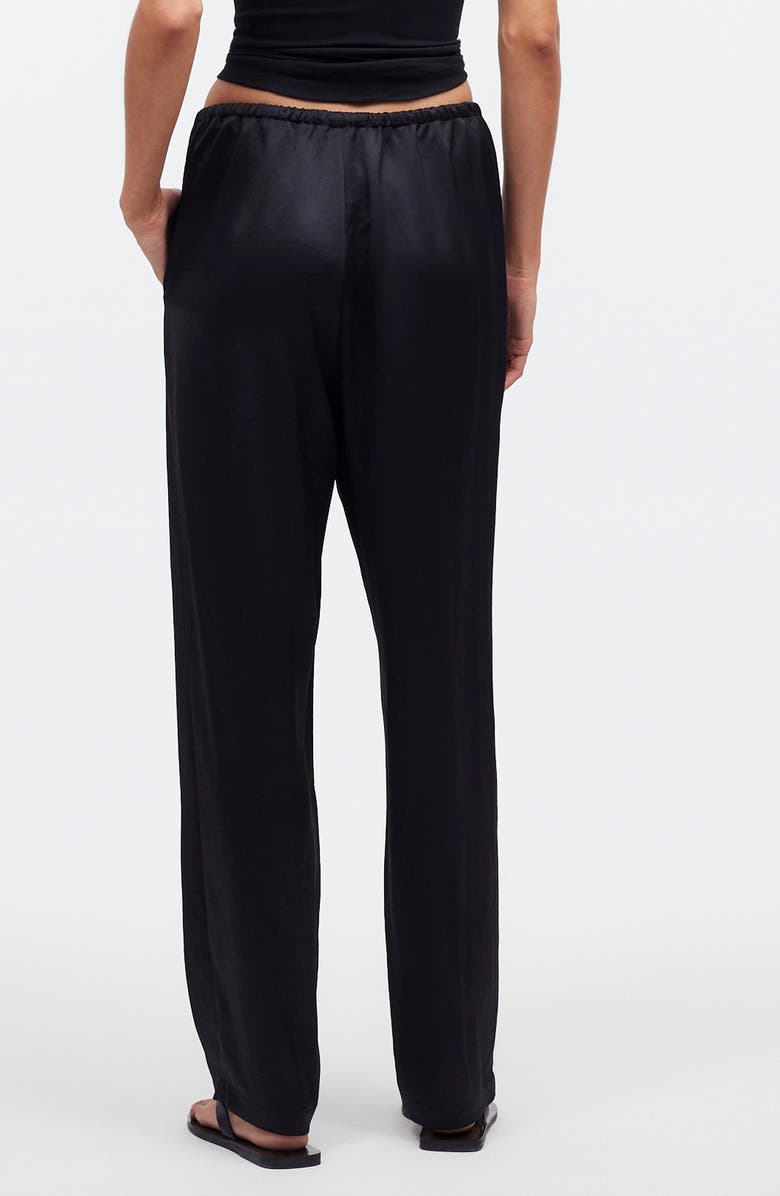Pintuck Slim Pull-On Pants