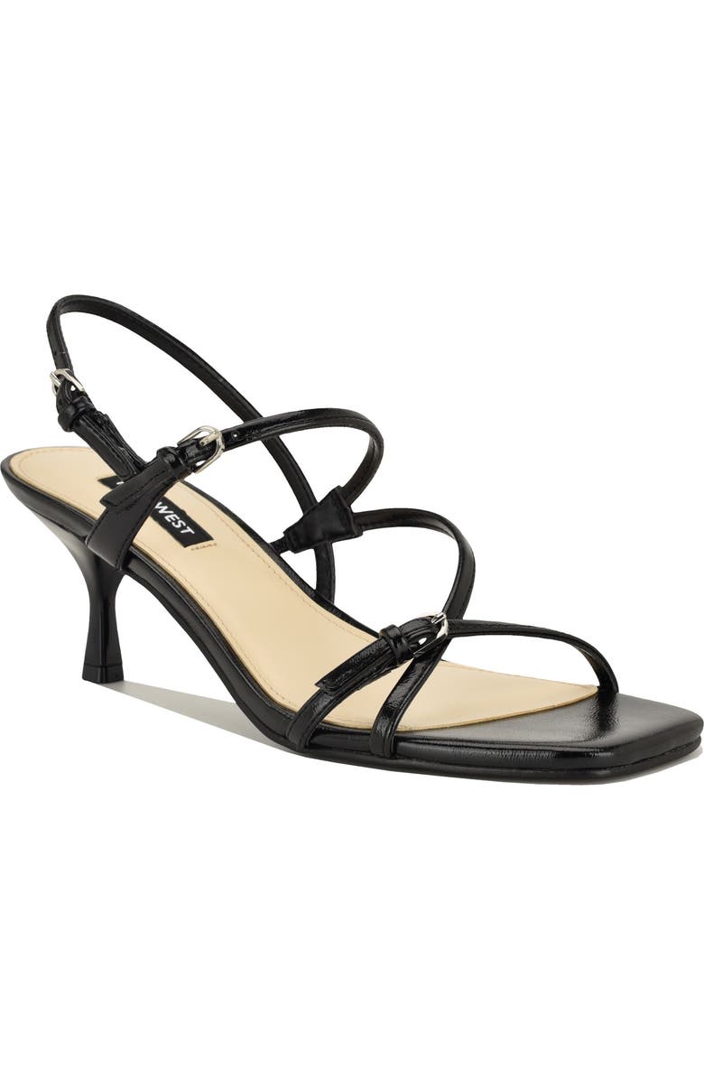 Nine West Hayla Strappy Sandal, Main, color, Black