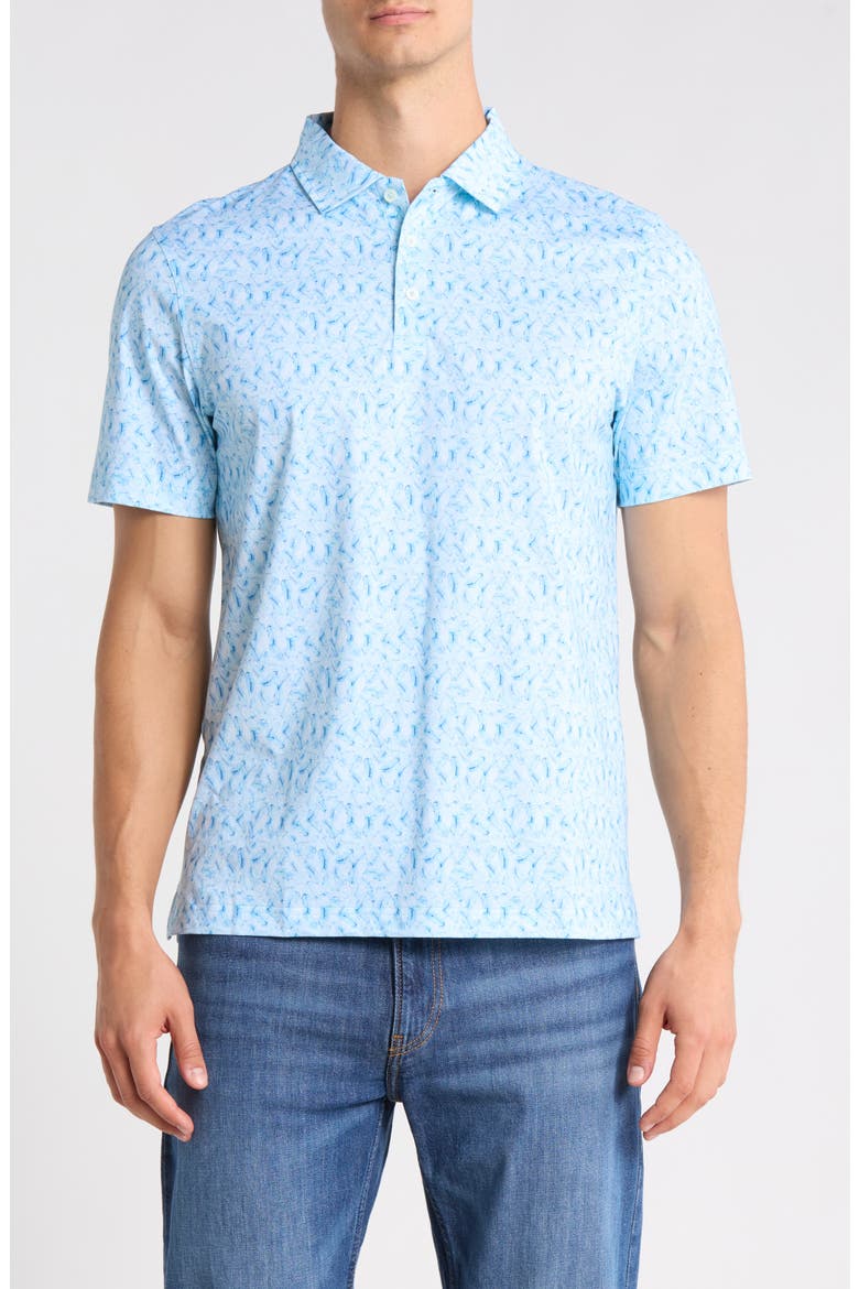 Short Sleeve Polo, Main, color, ICE