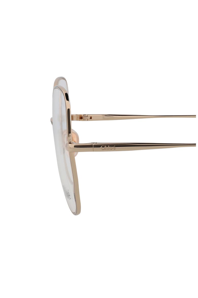 Core 56mm Cat Eye Optical Glasses, Alternate, color, GOLD GOLD TRANSPARENT