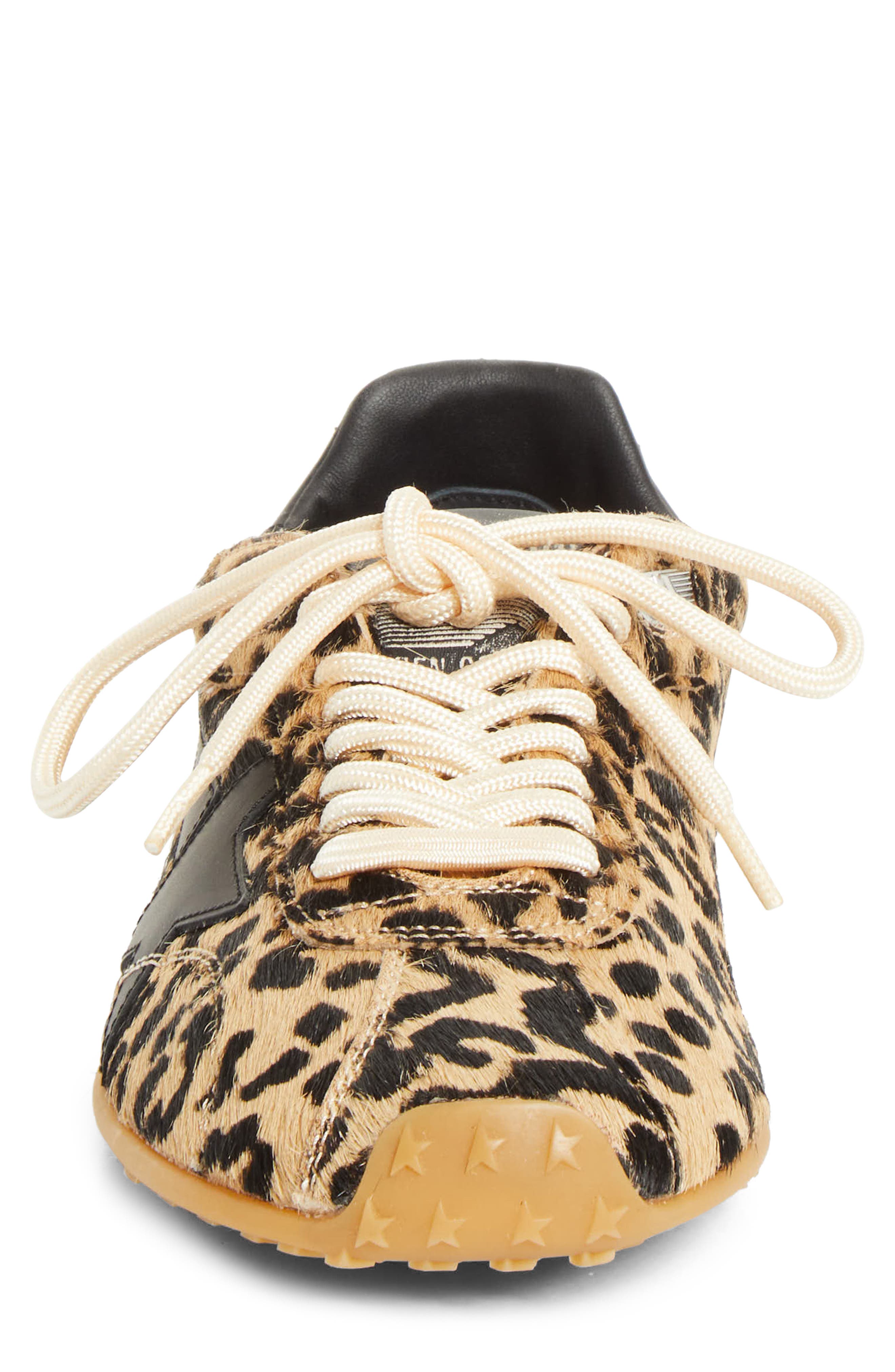 Golden Goose Marathon Speed Genuine Calf Hair Sneaker, Alternate, color, Brown And Black Leo/ Black