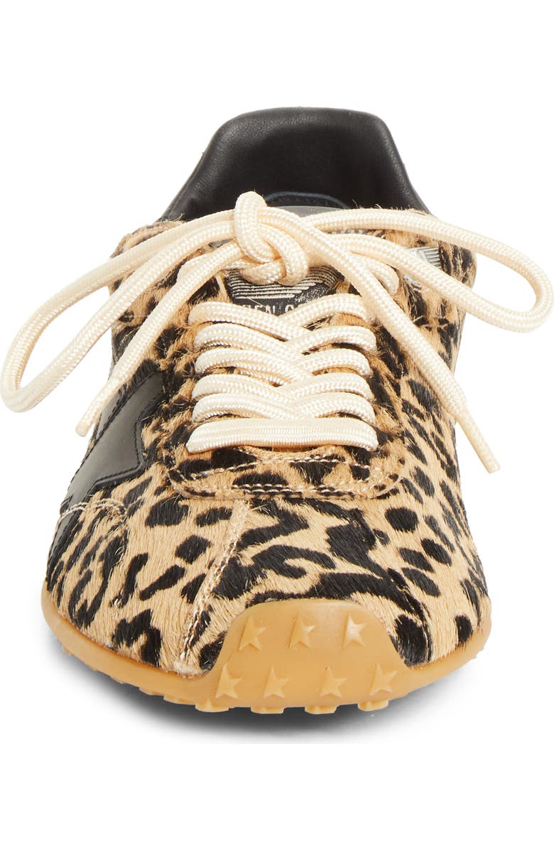 Golden Goose Marathon Speed Genuine Calf Hair Sneaker, Alternate, color, Brown And Black Leo/ Black