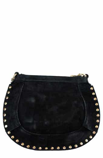 Persaman New York Adele Studded Suede Crossbody Bag