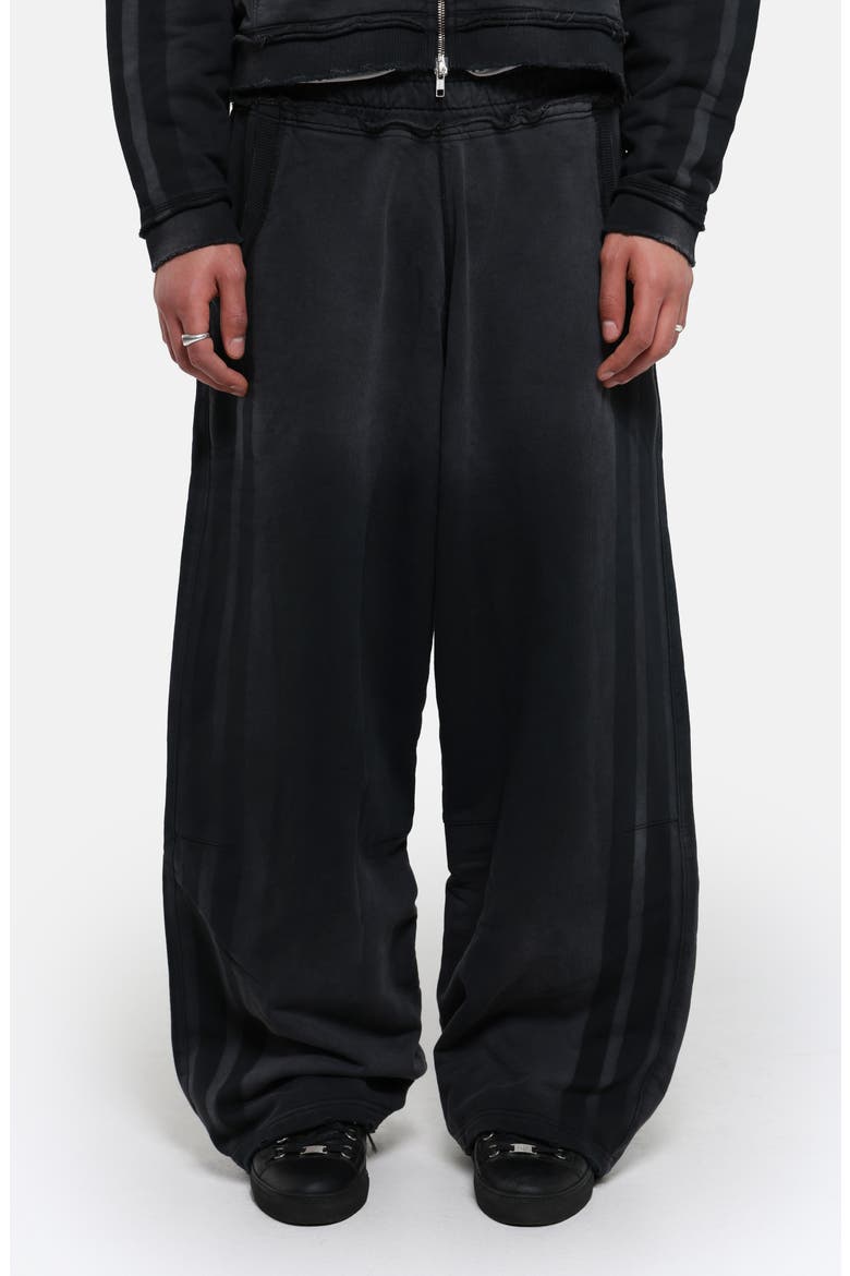 Sporty Stripe Monster Sweatpants, Main, color, BLACK