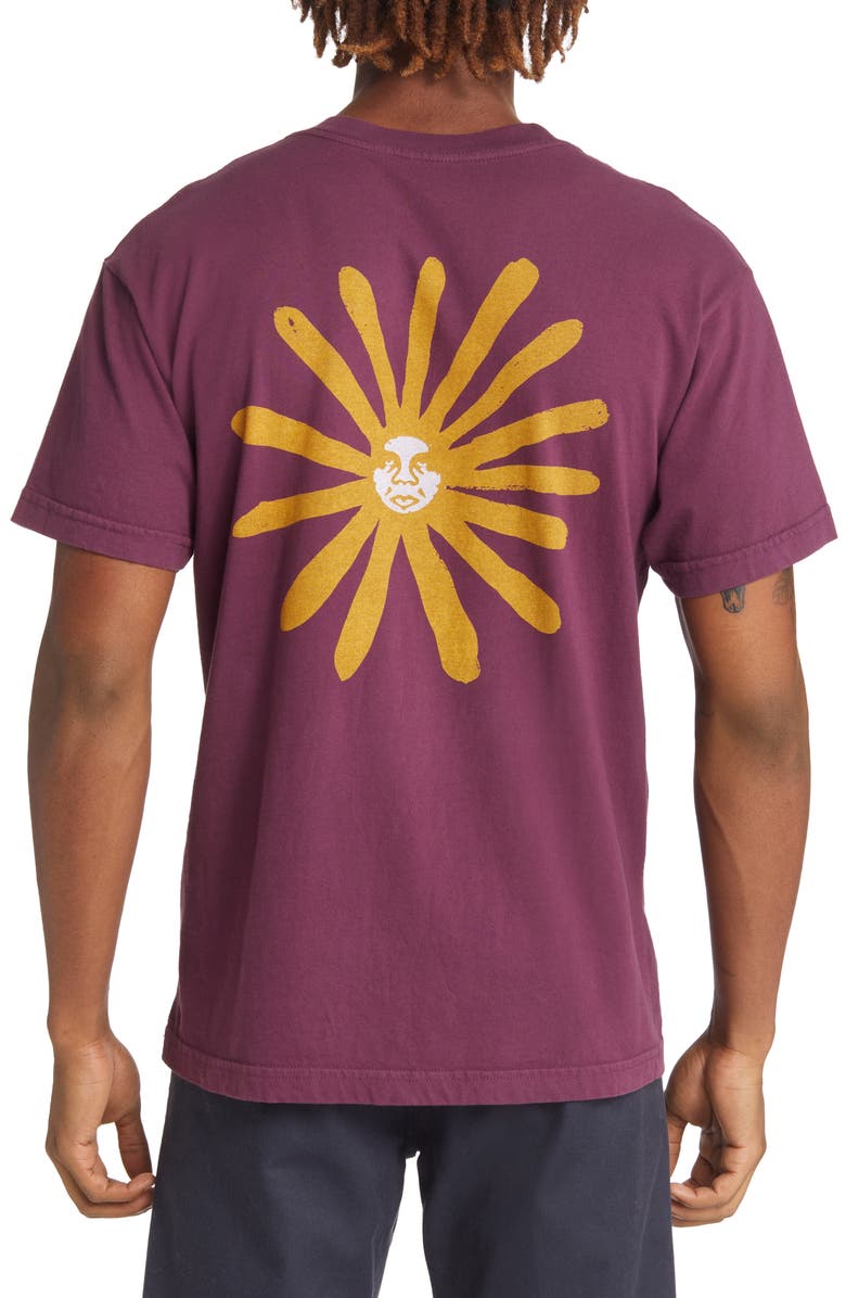 Obey Men's Flower Icon Organic Cotton Graphic Tee, Alternate, color, 