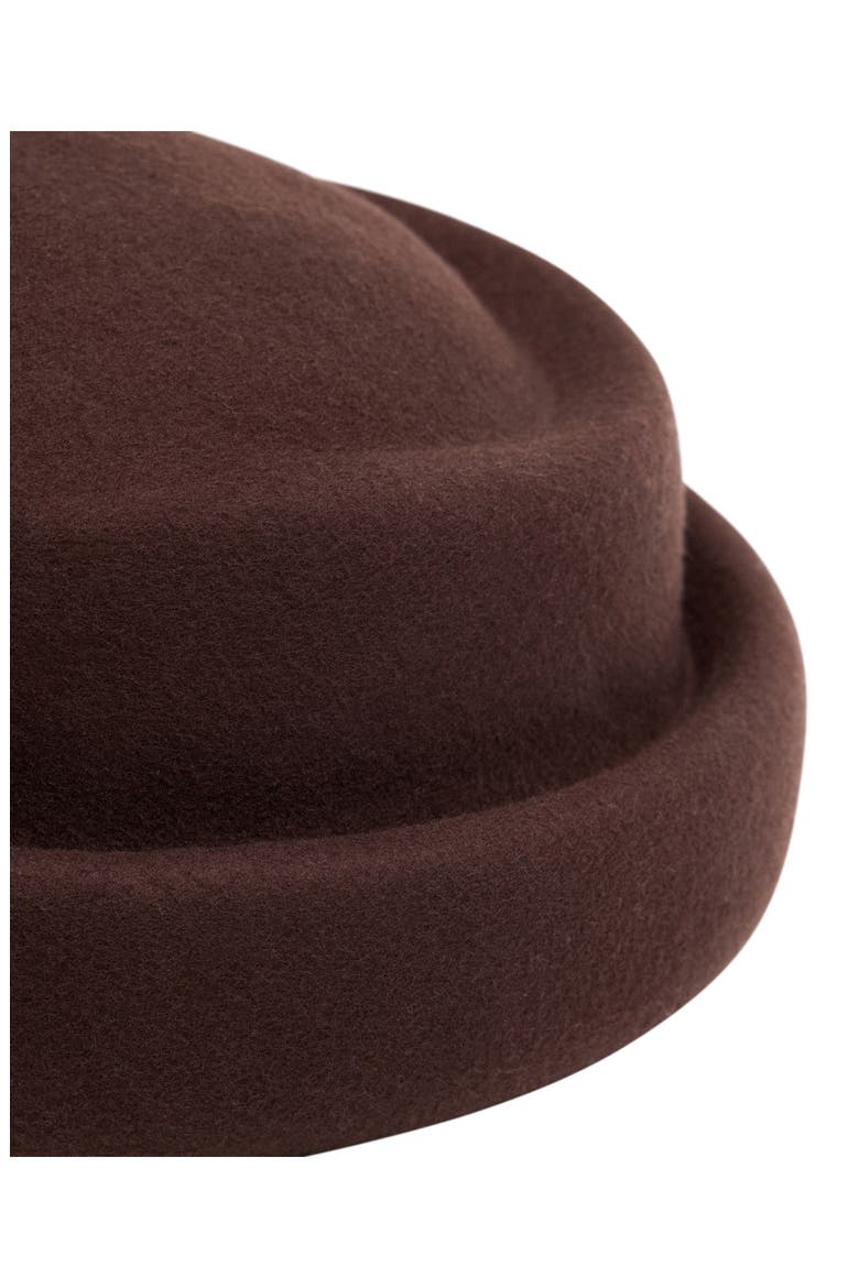 Wool Round Hat, Alternate, color, CHOCOLATE