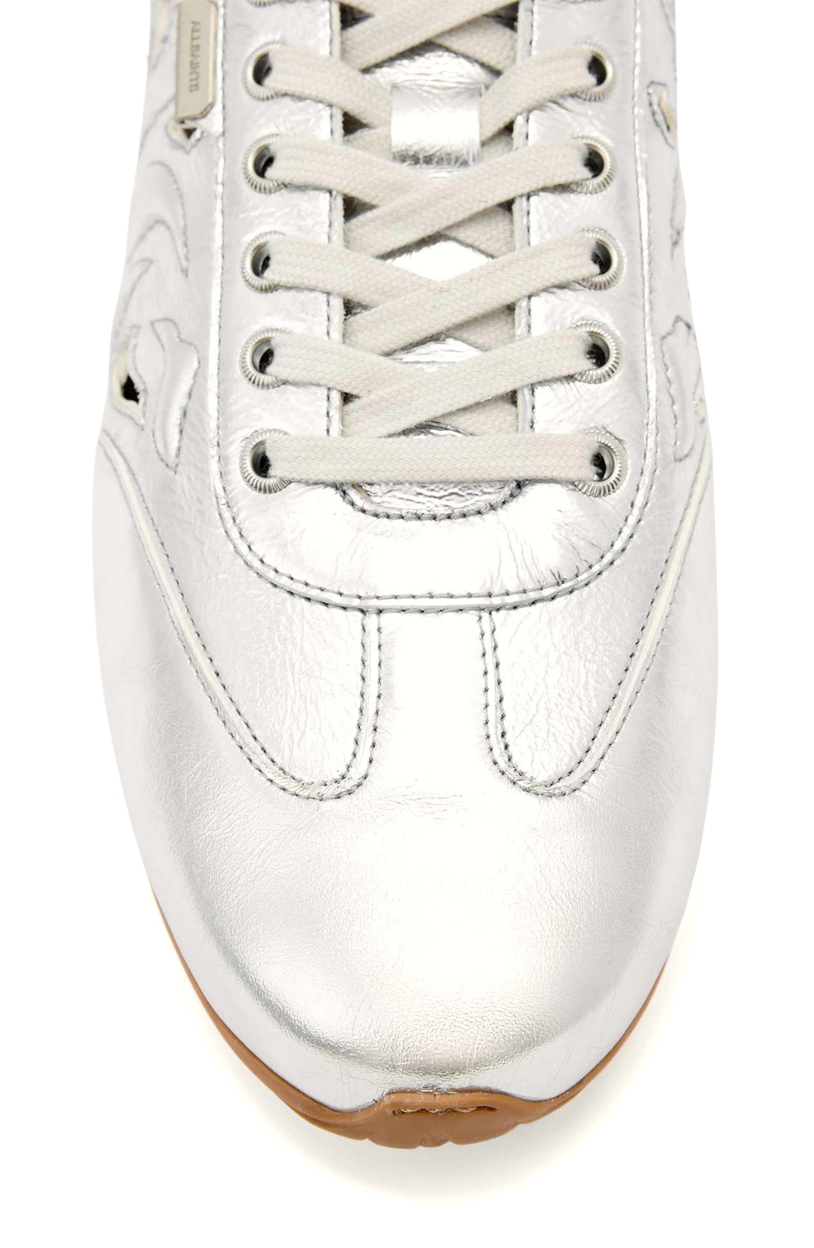 AllSaints Liam Western Sneaker, Alternate, color, Silver Shine