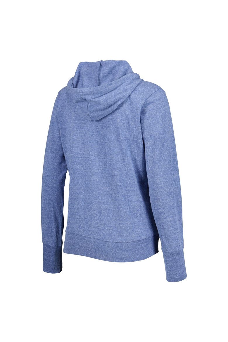 Women's Touch Royal Texas Rangers Training Camp Tri-Blend Full-Zip Hoodie, Alternate, color, Royal