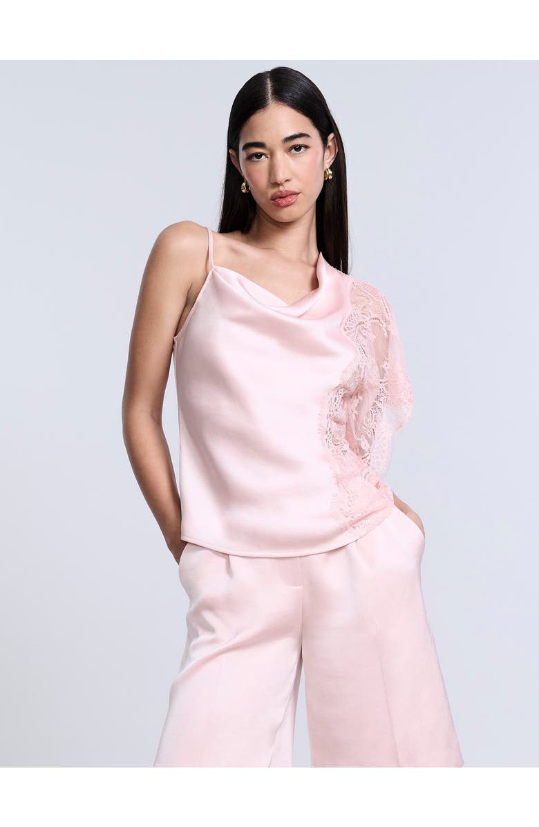 BCBGMAXAZRIA Lace Draped Cami, Main, color, 