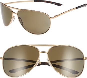 Smith Serpico Slim 2.0 65mm ChromaPop Polarized Aviator Sunglasses Nordstrom