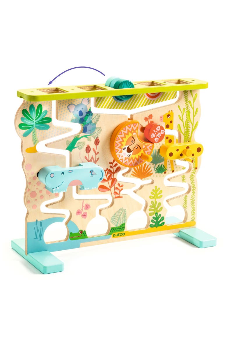 Cascadou Wood Slide Maze Game, Main, color, MULTI