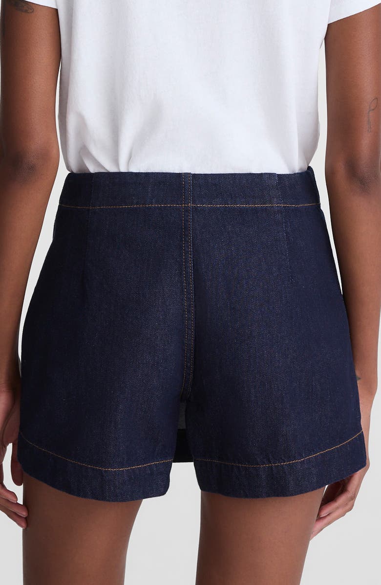 Madewell Denim Wrap Mini Skort, Alternate, color, Rinse Wash