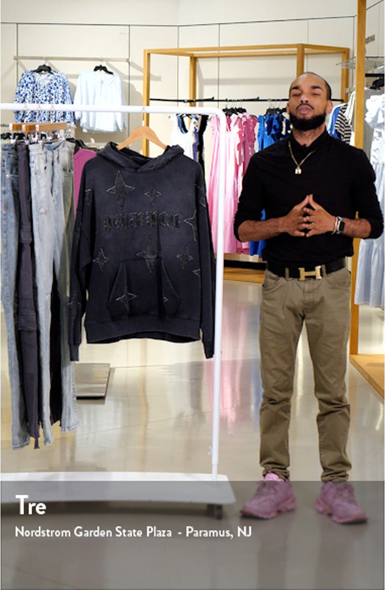 Beaded Logo French Terry Hoodie, sales video thumbnail