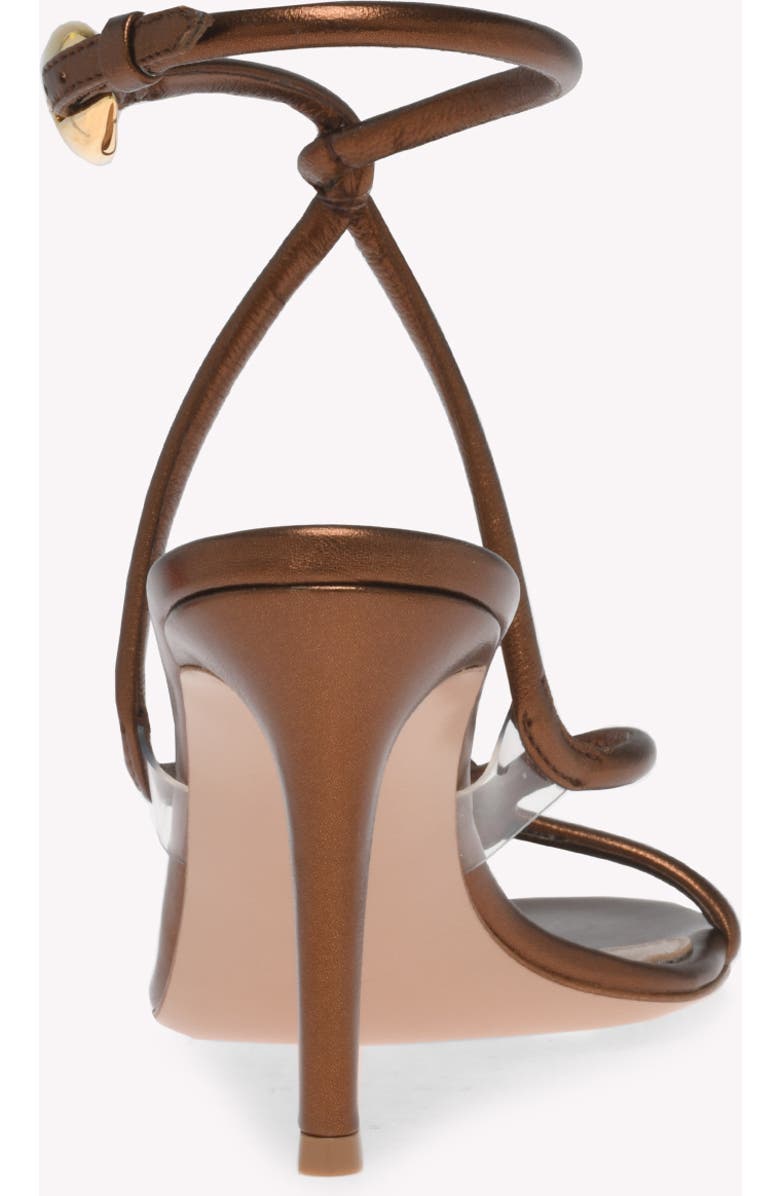 Gianvito Rossi Jungle Mamba 85 Sandals, Alternate, color, Metallic Brown