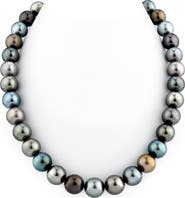 The Pearl Source 11-12mm Tahitian South Sea Multicolor Pearl Necklace