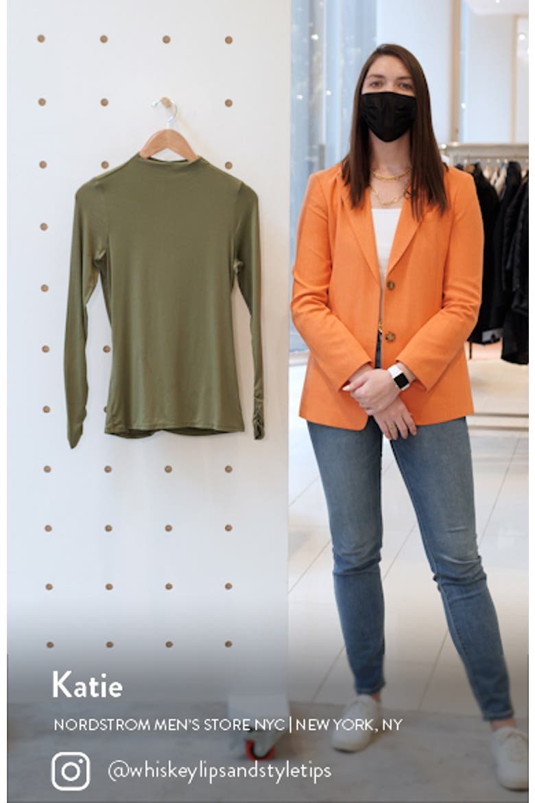 Ruched Back Long Sleeve Top video