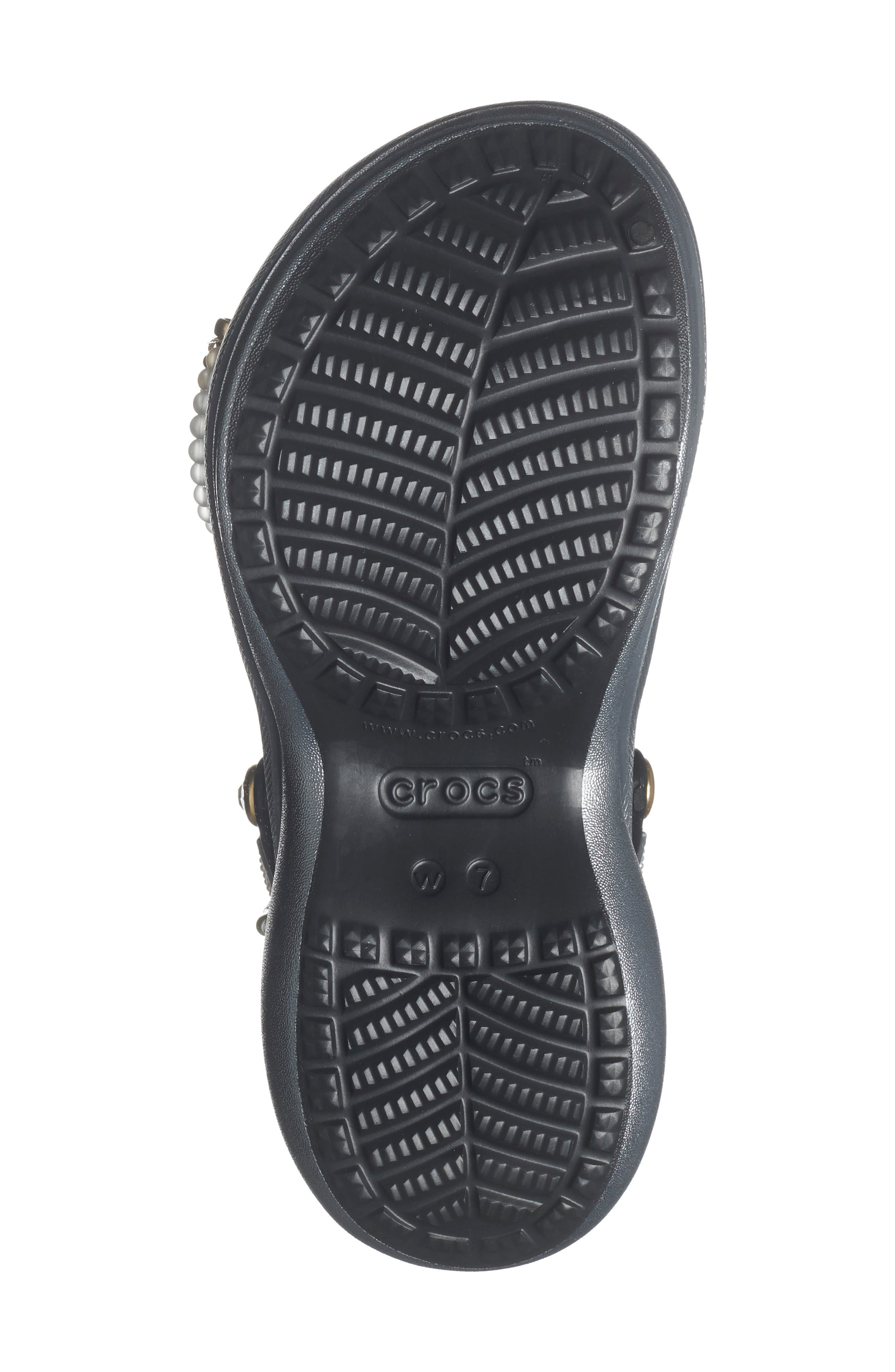 CROCS Bae Jewel Bedazzled Clog, Alternate, color, Black