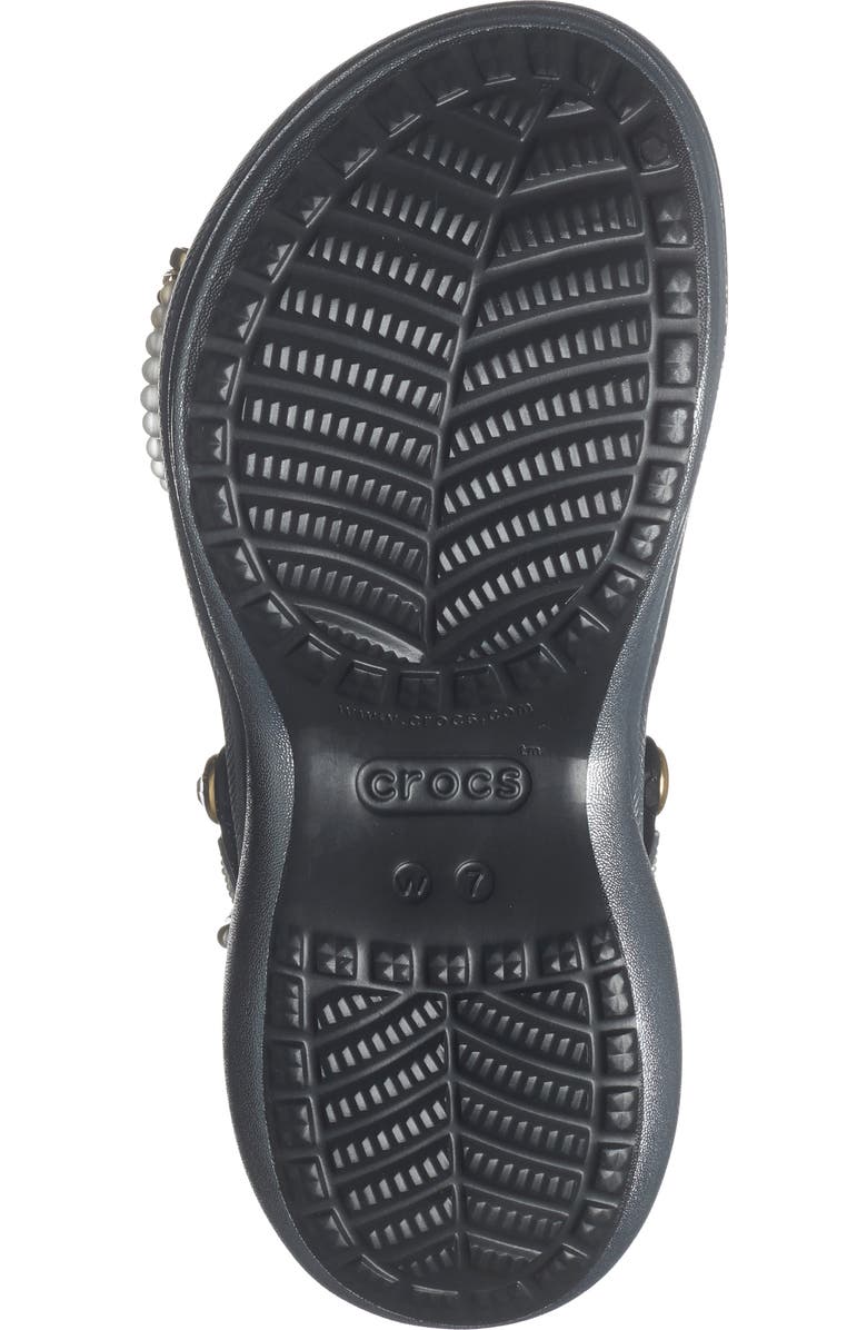 CROCS Bae Jewel Bedazzled Clog, Alternate, color, Black