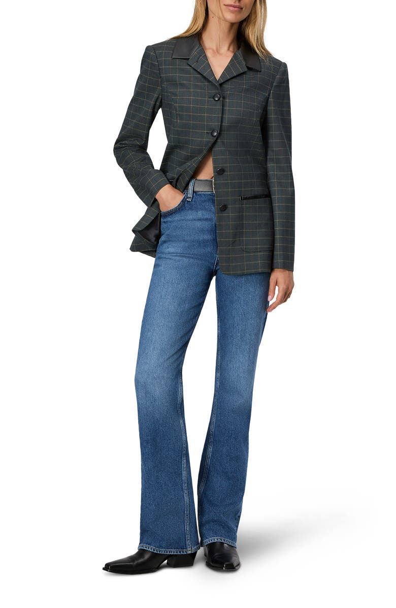 rag & bone Drew Plaid Wool Blend Blazer, Alternate, color, Green Multi Plaid