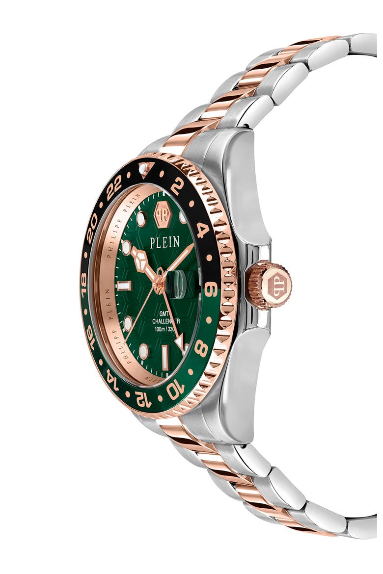 GMT-I Challenger Bracelet Watch, 44mm, Alternate, color, TWO TONE