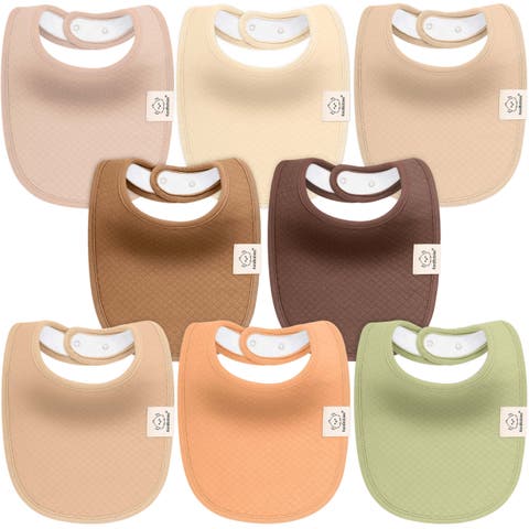 8-Pack Quin Drool Bibs