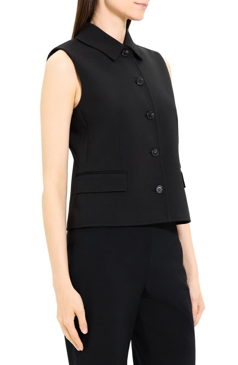 Theory Tailored Wool Blend Vest, Alternate, color,