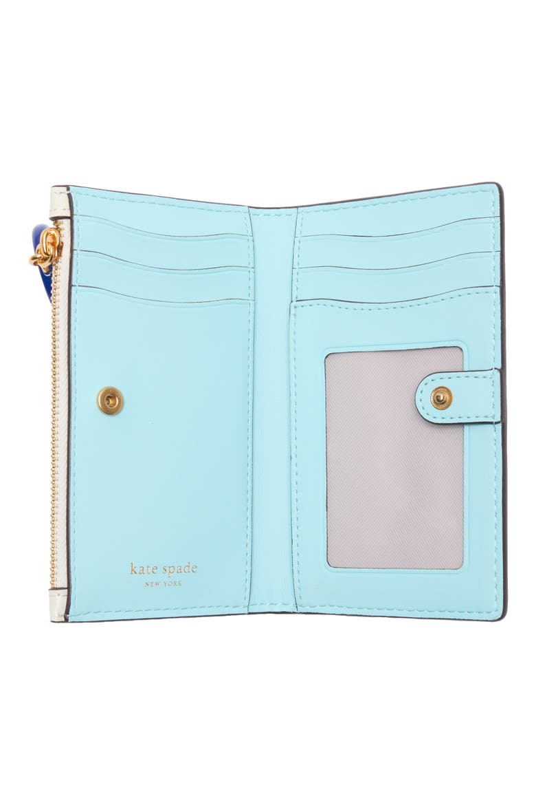 Evil Eye Spazzolato Leather Card Case, Alternate, color, PARCHMENT