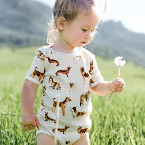 Milkbarn Organic Cotton One Piece In White