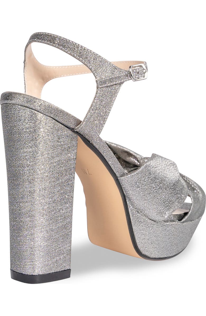 Touch Ups Sailor Ankle Strap Platform Sandal, Alternate, color, Pewter