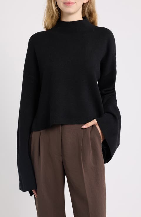 Chuck Crop Funnel Neck Sweater