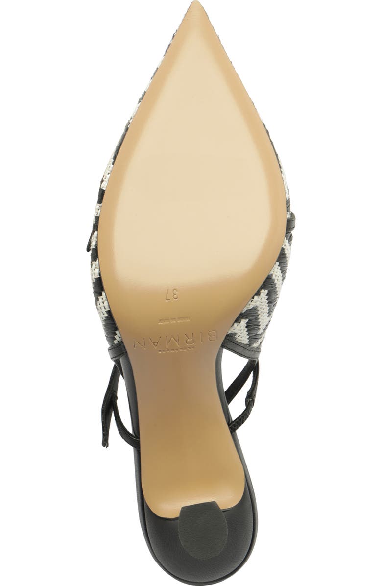 Alexandre Birman Tita Raffia Slingback Pump, Alternate, color, Black