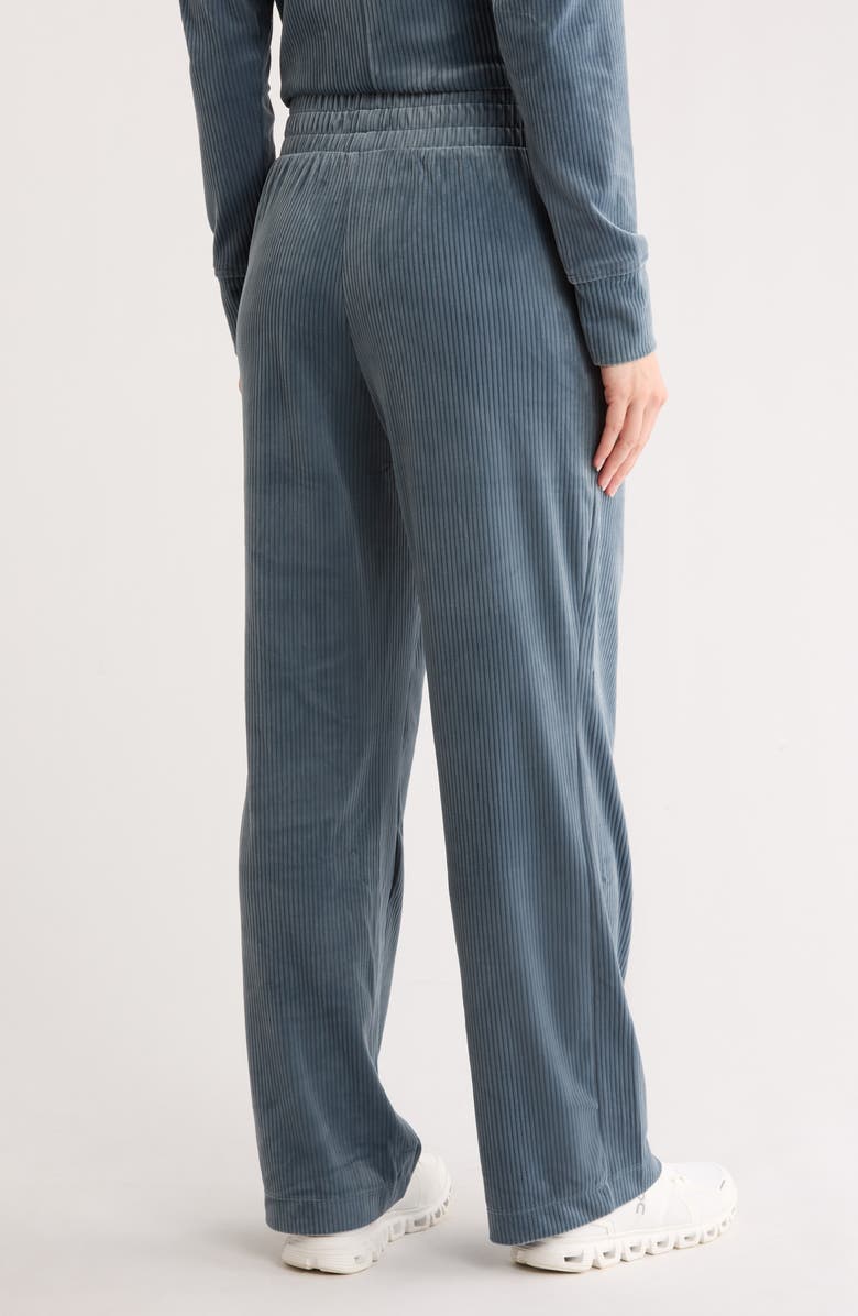 APANA Ribbed Velour Pull-On Pants, Alternate, color, Stormy Weather