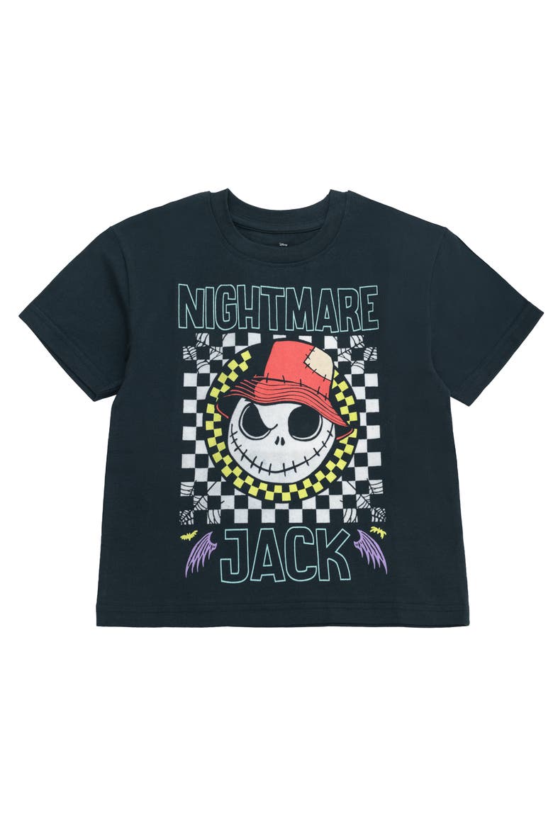 Nightmare Before Christmas 2-Piece Short Sleeve T-Shirt Set, Alternate, color, Jack Zero Slate Black