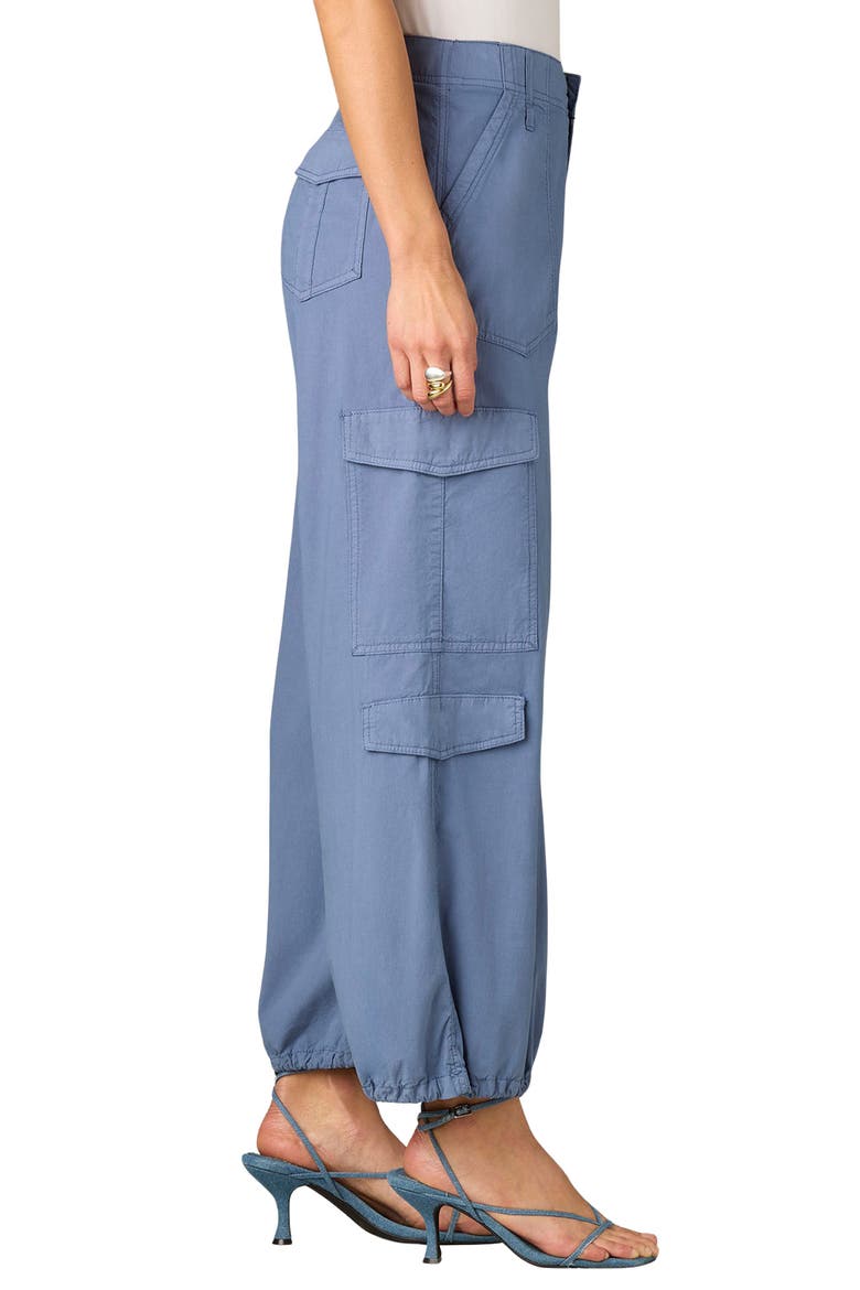 Skyrise High Waist Wide Leg Utility Pants, Alternate, color, STORMY BLUE