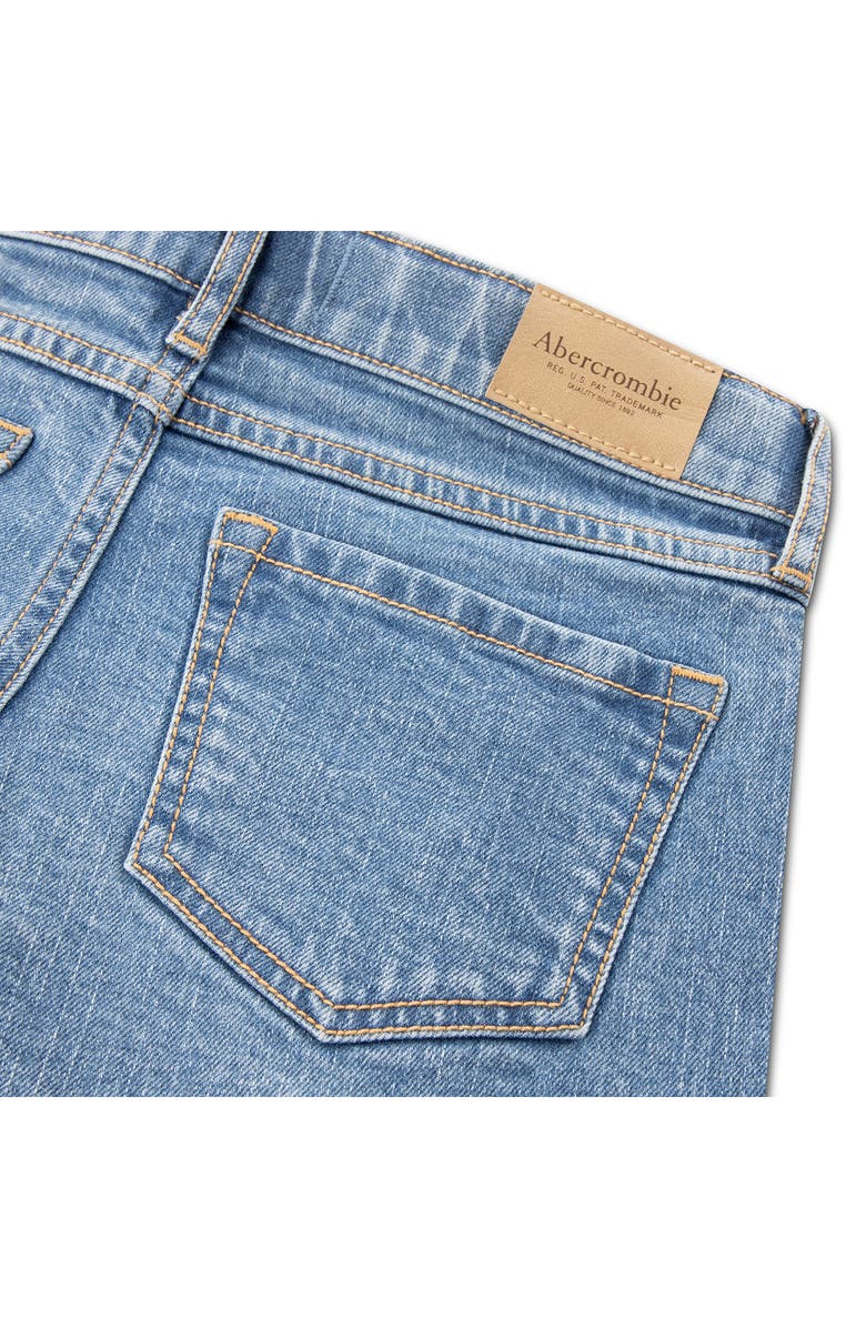abercrombie kids Kids' Whipstitch Detail Denim Cutoff Shorts, Alternate, color, Shore Stitch