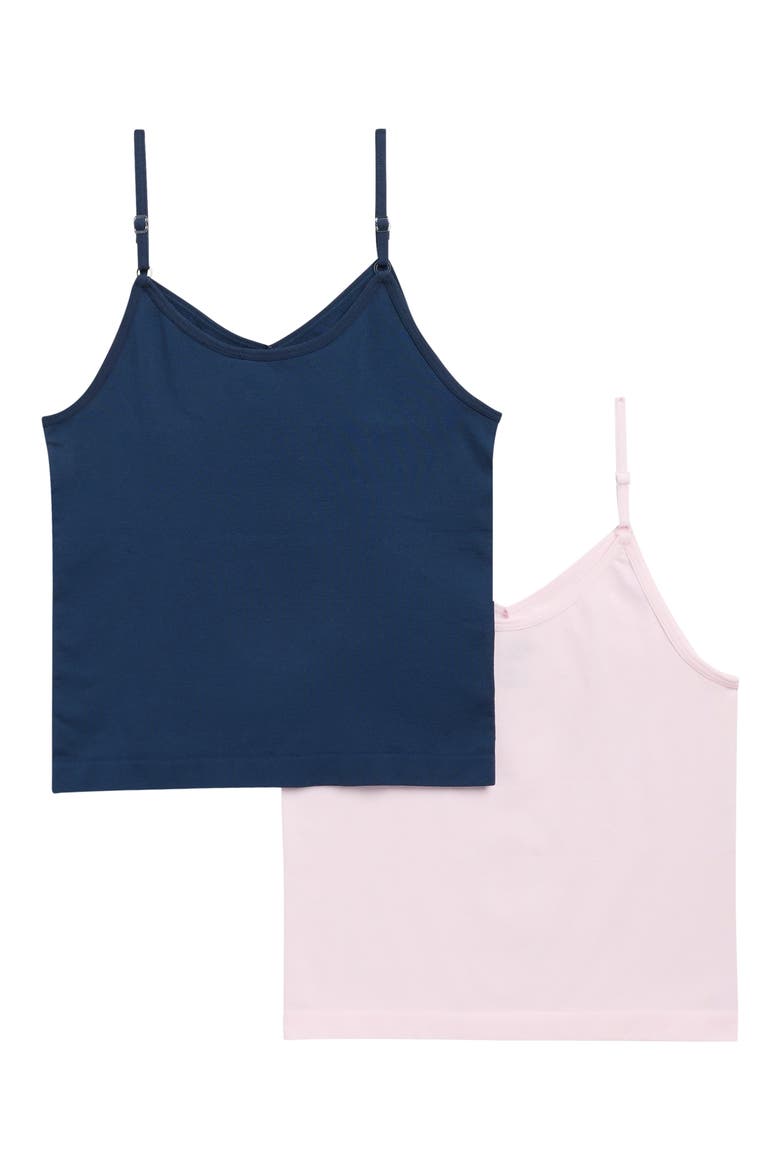 Kids' 2-Pack Knit Tanks, Alternate, color, PINK NAVY