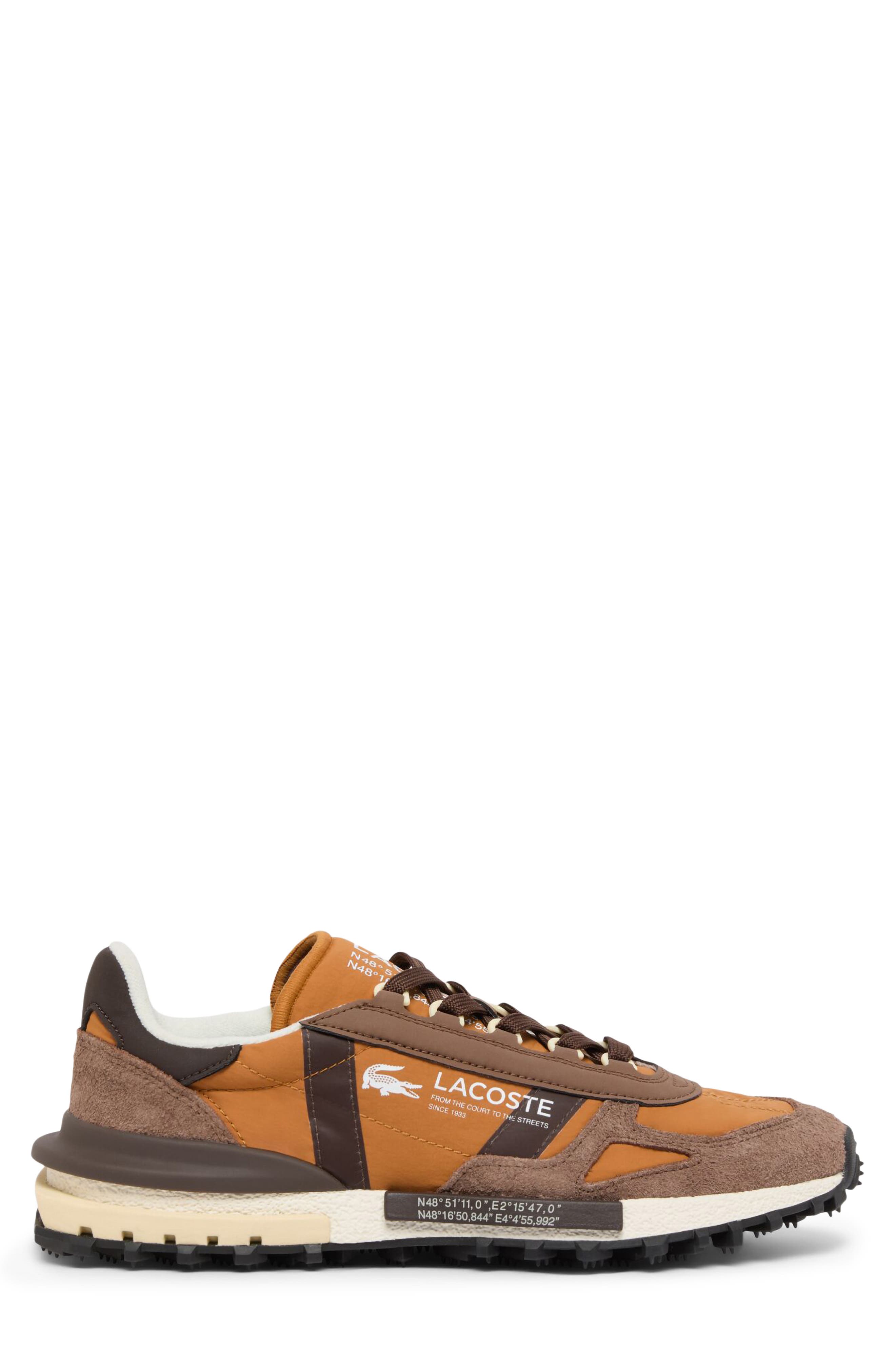 Elite Active 2264 Leather Sneaker, Alternate, color, TAN/ BLACK